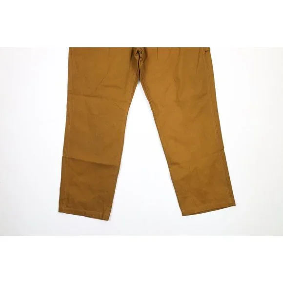 NOS Vintage 90s Streetwear Mens Size 30x31 Baggy Fit Wide Leg Denim Jeans Brown